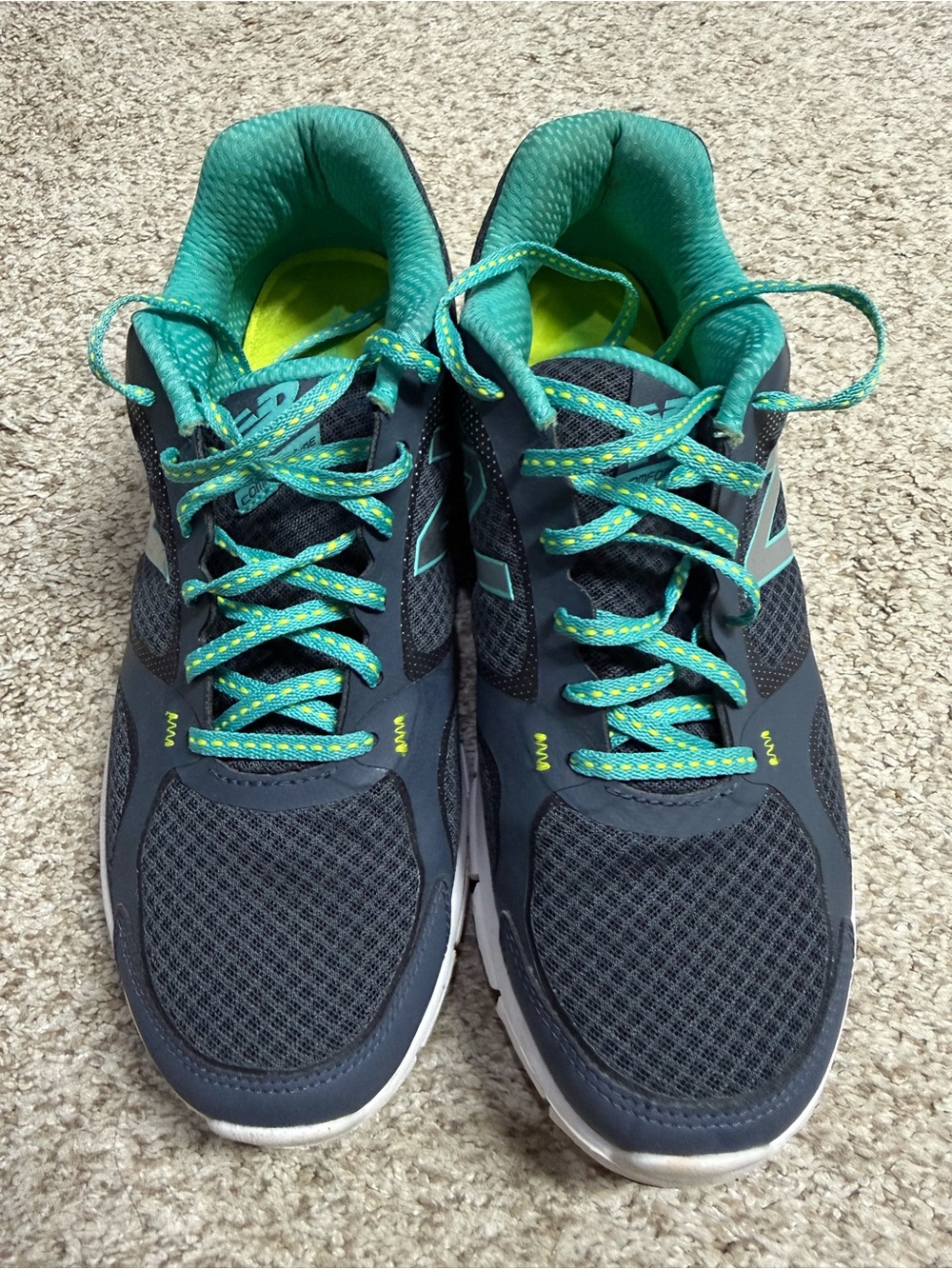 New Balance Women's Athletic Sneakers - Teal, Navy & Lime